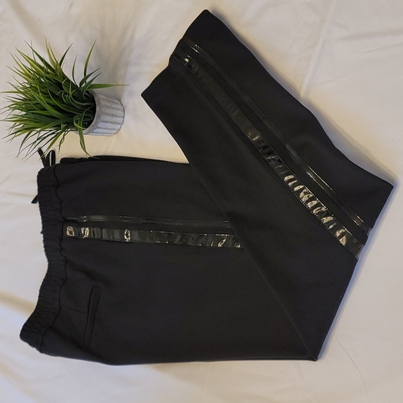 Calvin Klein Pants - Calvin Klein Career  Pant | Joggers | Patent Leather | Drawstring Waist